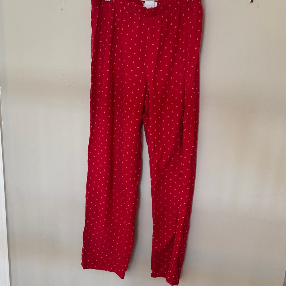 Love Red Pants with Pink Polka Dots